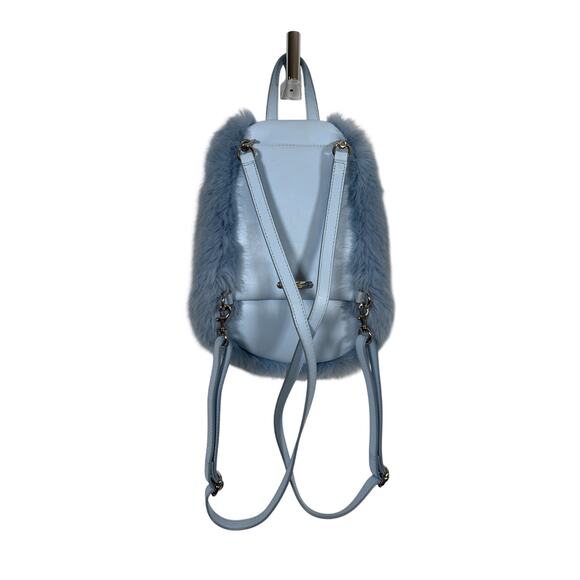 Rebecca Minkoff Backpack Womens Mini Light Blue Julian Convertible Faux Fur main image 5